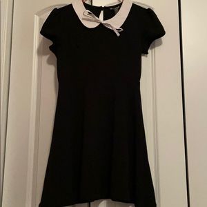 Black bow & collar dress